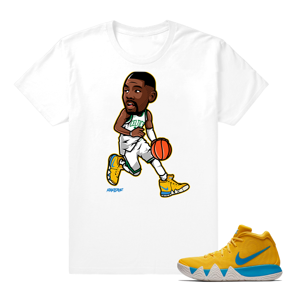 Kyrie 4 Kix t shirt match  Kyrie Toon  White Tee