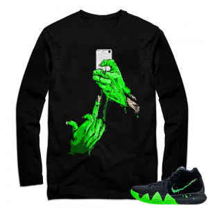 Kyrie 4 Halloween | Selfie | Black Long Sleeve shirt