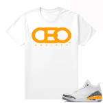 Laser Orange shirt - White - CEO Society