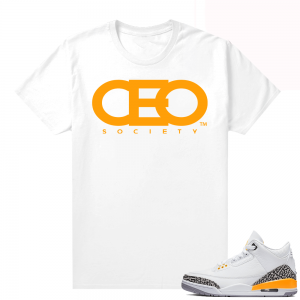 Laser Orange shirt - White - CEO Society