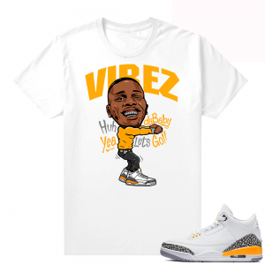 Jordan Laser Orange shirt - White - Dababy Vibez