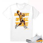 Air Jordan 3 shirts Laser Orange - White - Greatest of All Time V2