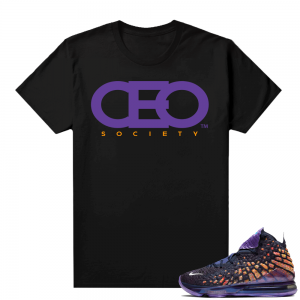 LeBron 17 Monstars shirt black - CEO Society Logo