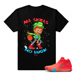 Lucky Charms Kyrie 4 Cross Over shirt  Black Tee