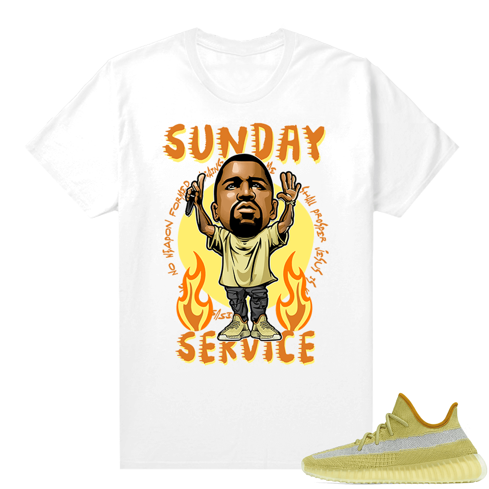 Marsh Yeezy 350 Shirt White - Sunday Service Ye Toon