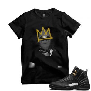 Match Air Jordan 12 The Master | 'Kanye x Basquiat' | Black T shirt