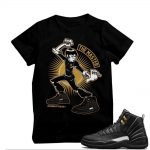 Match Air Jordan 12 The Master | 'The Master' | Black T shirt