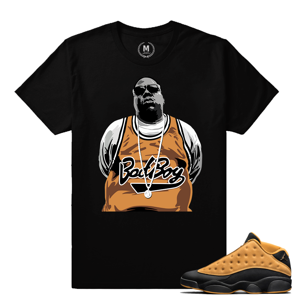 Match Air Jordan 13 Chutney | Bad Boy Jersey | Black T shirt