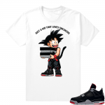 Jordan 4 Bred | Just A Kid | White Shirt