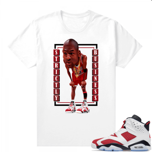 Match Carmine 6 Jordan Shirt White MJ Toon Strictly Business