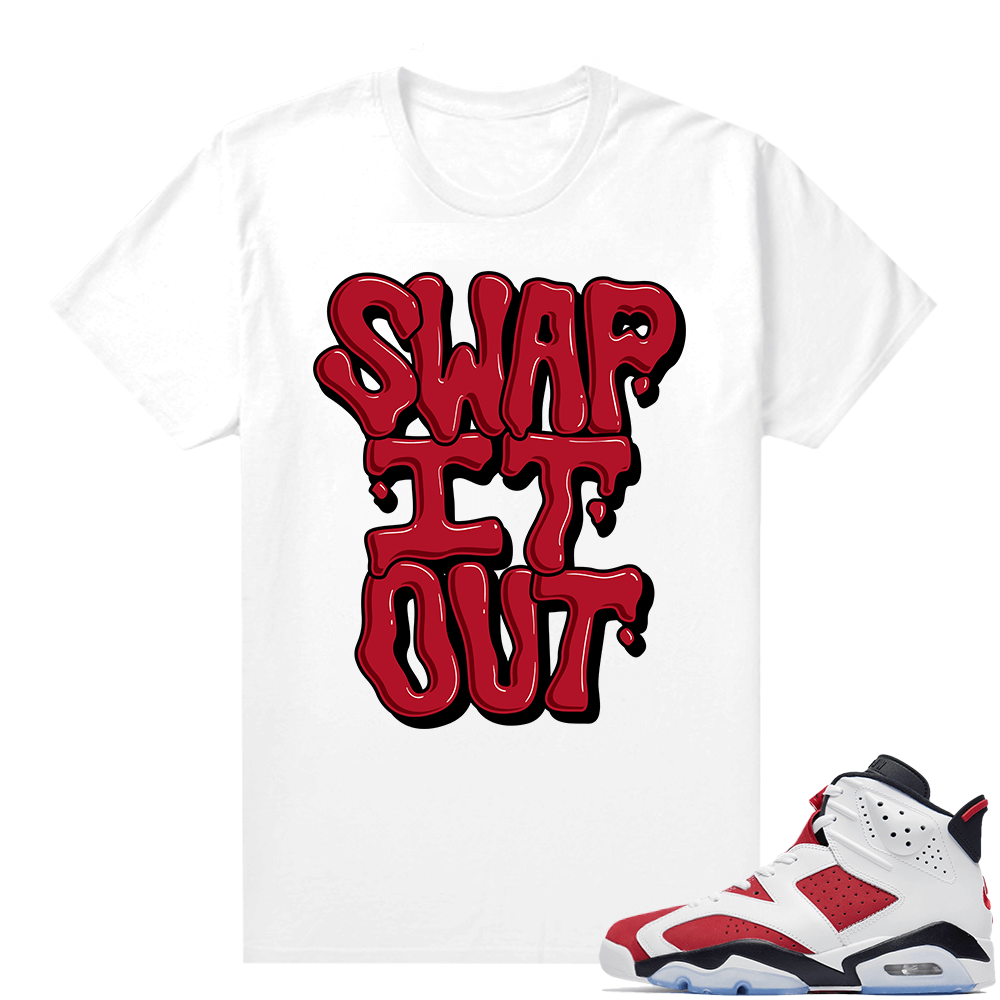 Match Carmine 6 Jordan Shirt White Swap It Out JTSG