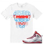 Match Chicago Flag 10 Jordan Retros | Chicago Bull Drip | White T shirt