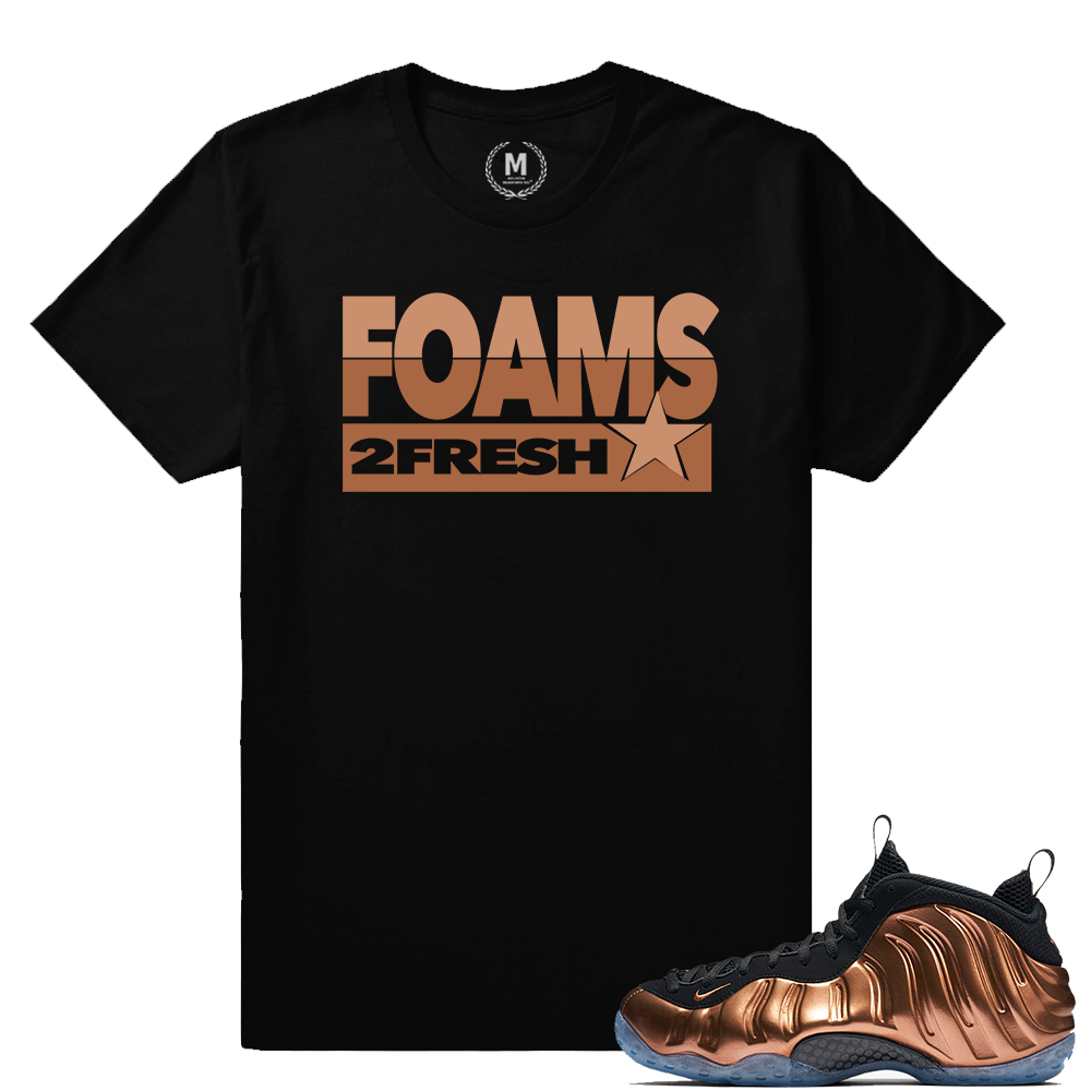 Match Copper Foams | Foams Too Fresh | Black T shirt