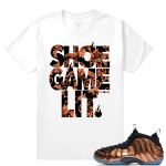 Match Copper Foams | Shoe Game Lit Floral | White T shirt