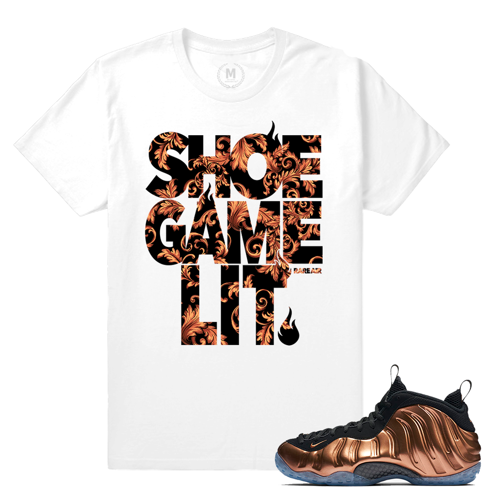 Match Copper Foams | Shoe Game Lit Floral | White T shirt