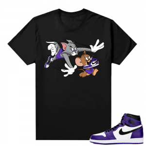 Match Court Purple 1s 2-0 sneaker shirts - Black - Finesse