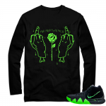 Kyrie 4 Halloween | For your Two Faces | Black Long Sleeve shirt