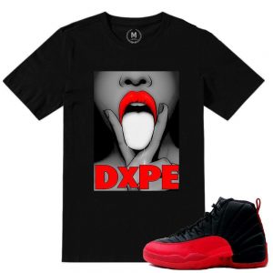 Match Flu Game 12 Jordan Retros | 'DXPE 12s' | BLACK T shirt