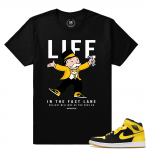 Jordan 1 New Love Matching Shirt - Life - Black