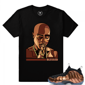 Match Copper Foams | Tupac Praying Hands | Black T shirt