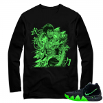 Kyrie 4 Halloween | Enter the Dragon | Black Long Sleeve shirt