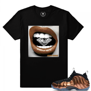 Match Copper Foams | Diamond Lips | Black T shirt