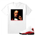 Match Jordan 13 OG Chicago | The God Father | White T shirt