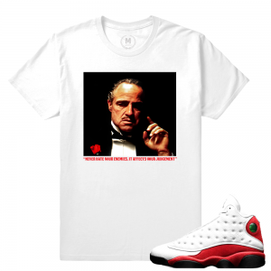 Match Jordan 13 OG Chicago | The God Father | White T shirt