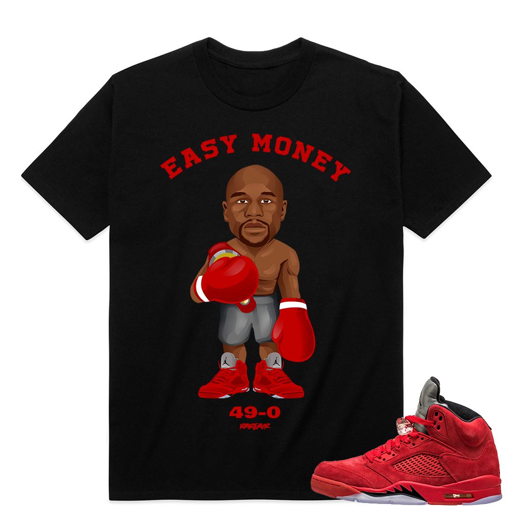 Custom t shirt Mayweather Vs Conner - Easy Money - Black