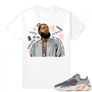 Magnet Yeezy 700 | Nipsey Tribute | White shirt