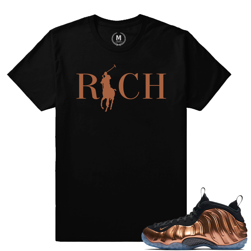 Match Copper Foams | Country Club Rich | Black T shirt