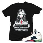 Jordan 5 Pro Stars shirts to match 'Model Behavior' Black Sneaker Tees shirt