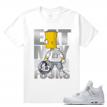 Match Air Jordan 4 Pure Money | Eat My Fours | White T shirt