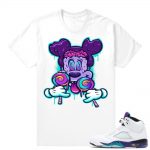 Match Grape 5s 2018 | Trippy Mickey | White shirt