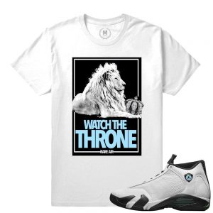 Match Jordan 14 Oxidized | Watch the Throne | White T shirt