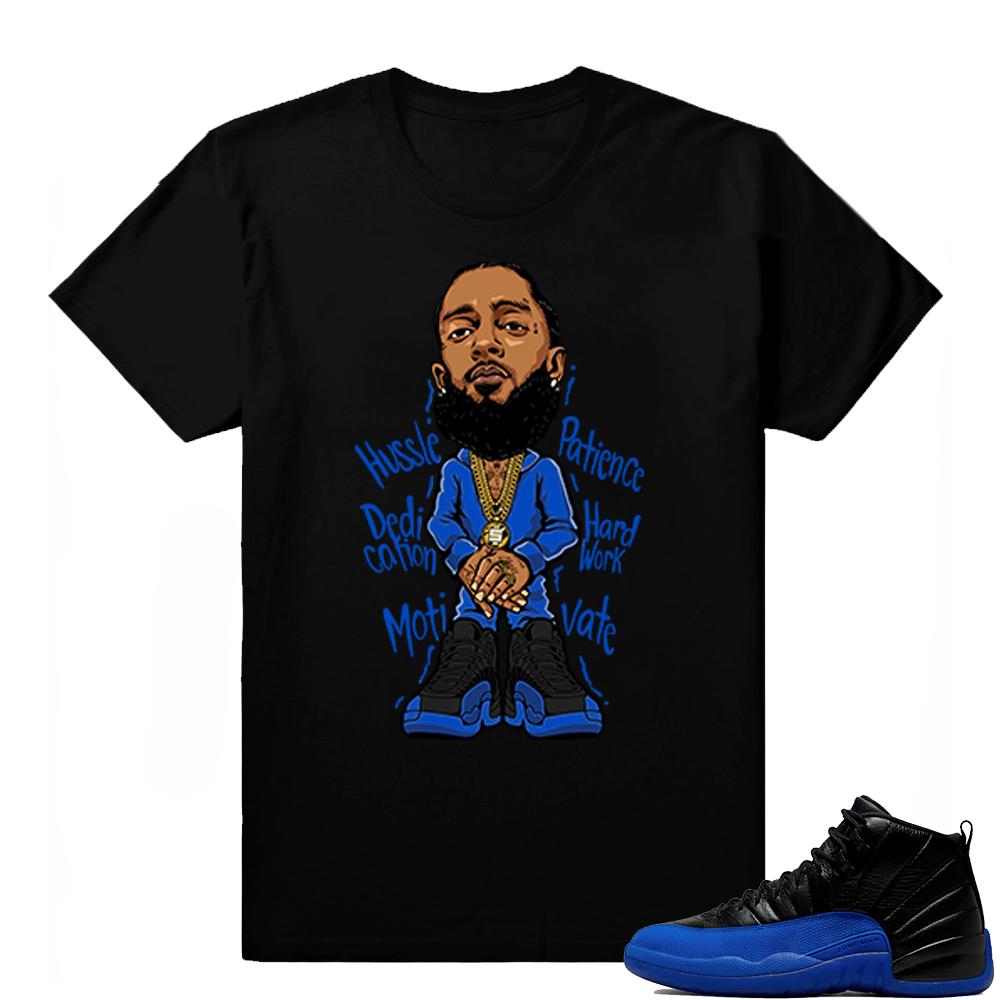 Game Royal 12s | Nipsey Hussle | Black shirt