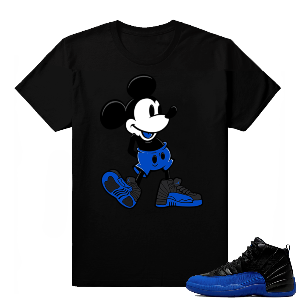 Game Royal 12s | Sneakerhead Mickey | Black shirt