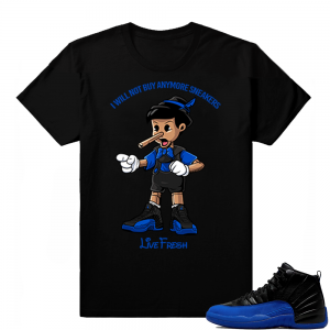 Game Royal 12s | Sneakerhead Pinocchio | Black shirt