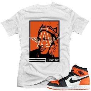 Jordan 1 Shattered Backboard shirts to match 'King MJ' White Sneaker Tees shirt