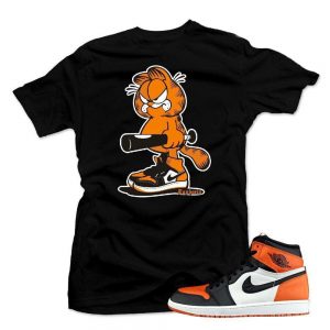 Jordan 1 Shattered Backboard shirts to match 'Batter up' Black Sneaker Tees shirt