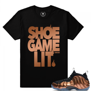 Match Copper Foams | Shoe Game Lit | Black T shirt