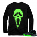 Kyrie 4 Halloween | Scream | Black Long Sleeve shirt