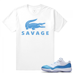 Match Jordan 11 UNC lows | Savage | White T shirt