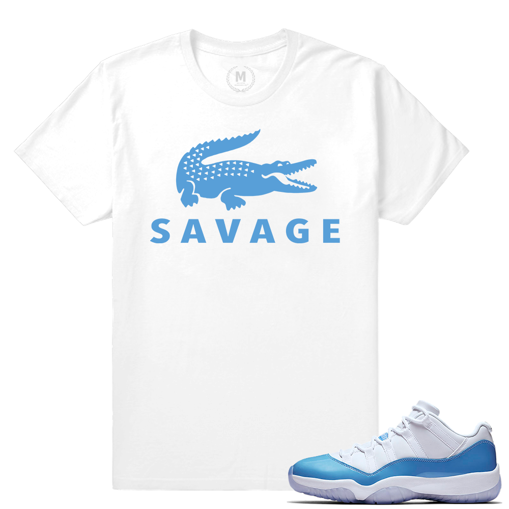 Match Jordan 11 UNC lows | Savage | White T shirt