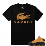 Match Air Jordan 13 Chutney | Savage | Black T shirt