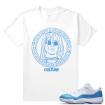 Match Jordan 11 UNC lows | Quavo Culture | White T shirt