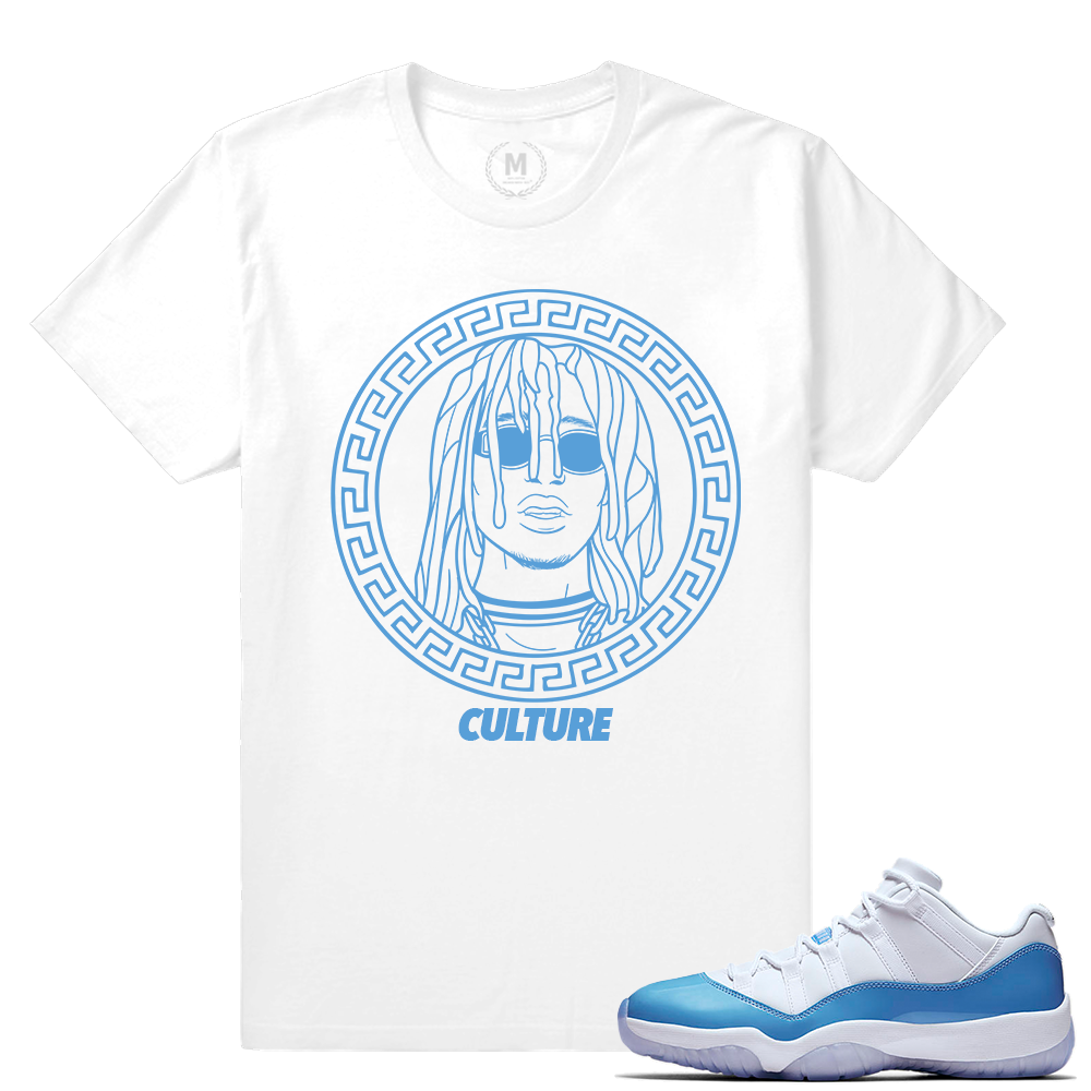 Match Jordan 11 UNC lows | Quavo Culture | White T shirt