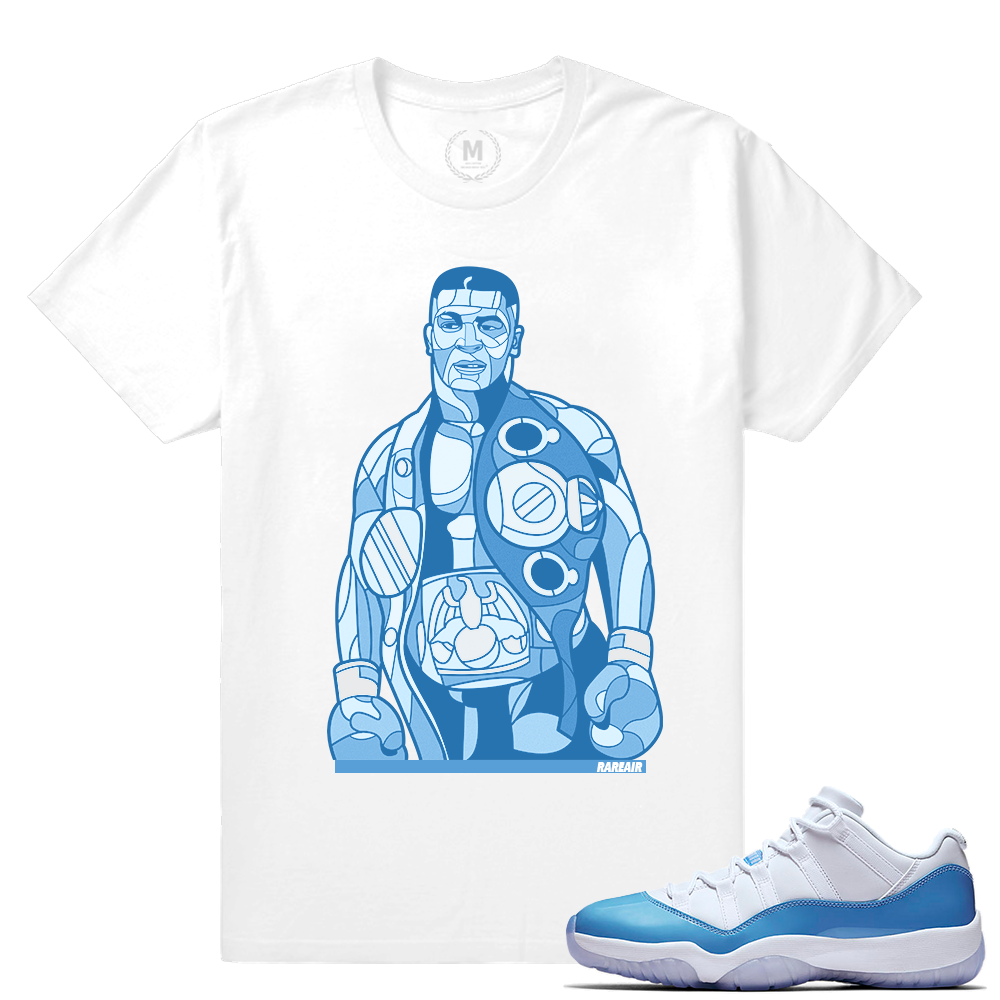 Match Jordan 11 UNC lows | Tyson Stained Glass | White T shirt