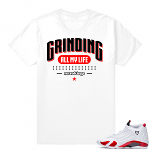 Candy Cane 14s | Grinding All My Life | White Shirt