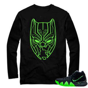 Halloween Kyrie 4 | Black Panther | Black Long Sleeve shirt